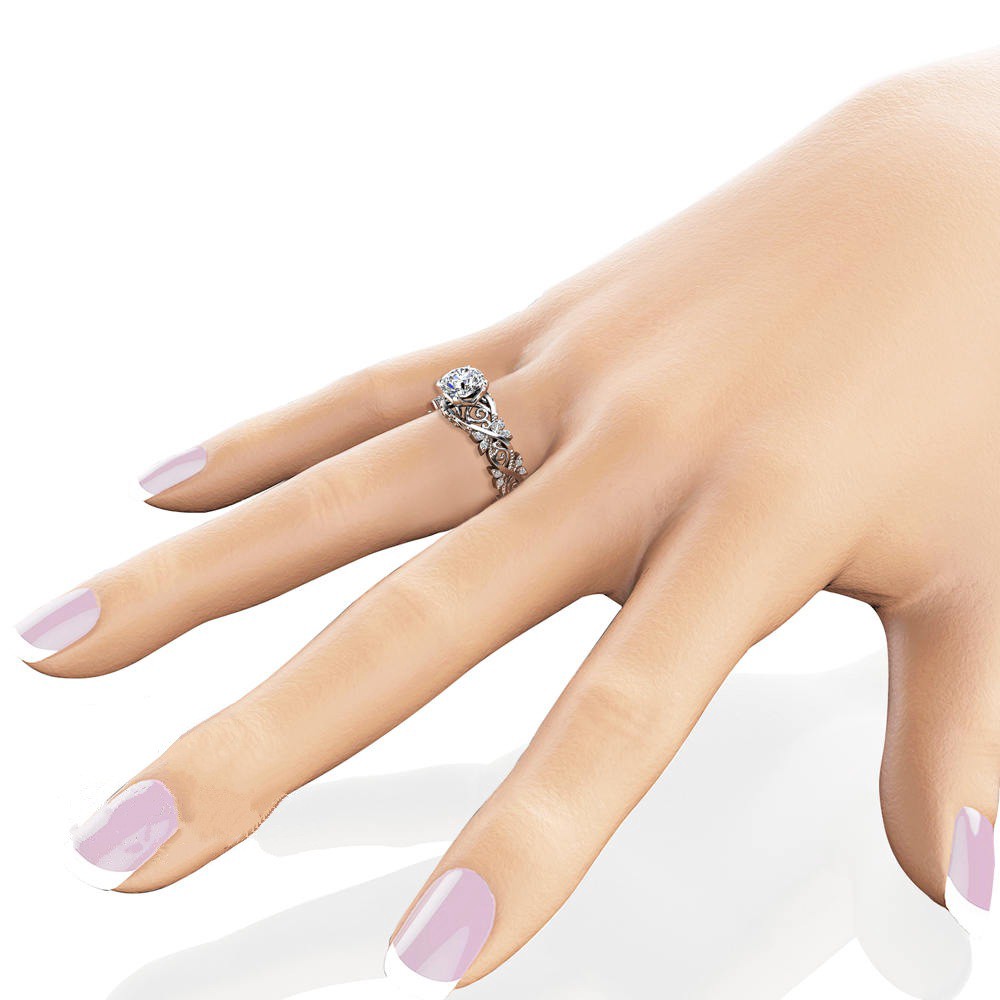 Nhẫn Đeo Tay Kim Loại Đính Đá Thời Trang Cho Nữ