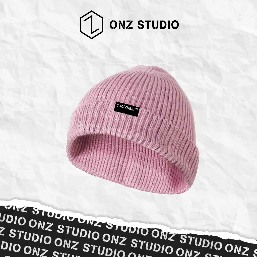 Mũ len Beanie nam nữ ONZ Studio vintage Hàn Quốc - Nón len trơn acrylic Cool Cheer đan dọc nhiều màu ML04