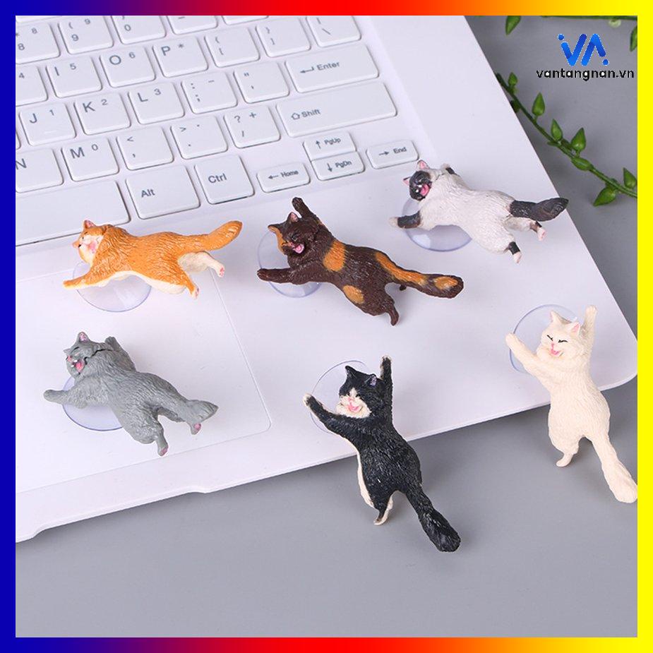 Giá đỡ điện thoại mèo con siêu dễ thương, giá đỡ điện thoại đa năng,hình mèo dễ thương có giác hút