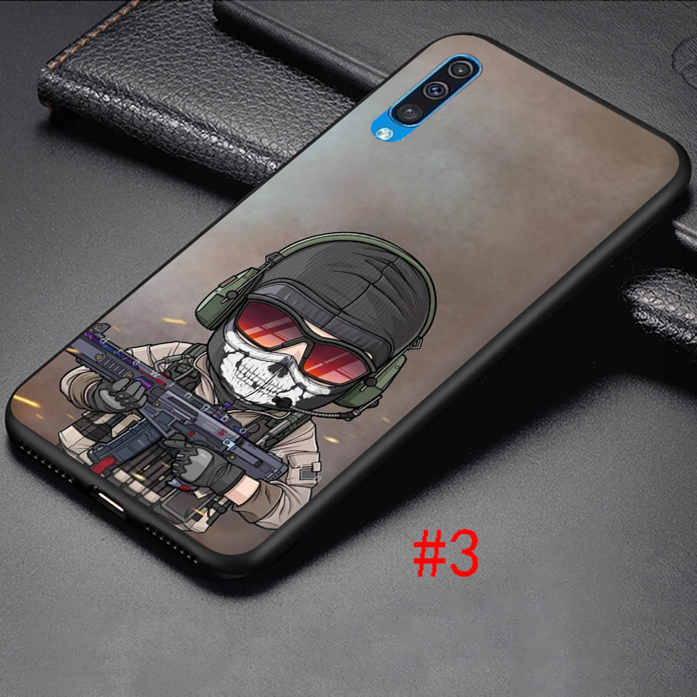 Ốp Lưng Silicone In Chữ Call Of Duty Thời Trang Cho Samsung A6 A7 A8 Plus A9 2018 A3 2016 A5 2017