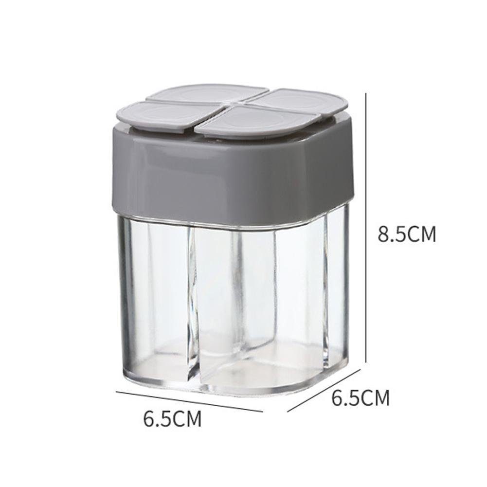 Hũ Đựng Gia Vị Bằng Nhựa Trong Suốt 4 Trong 1 O7W2