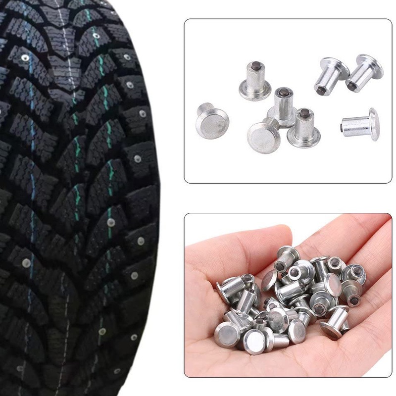 Bộ 10 Đinh Tán Chống Trượt Gắn Lốp Xe Hơi Chất Lượng Cao