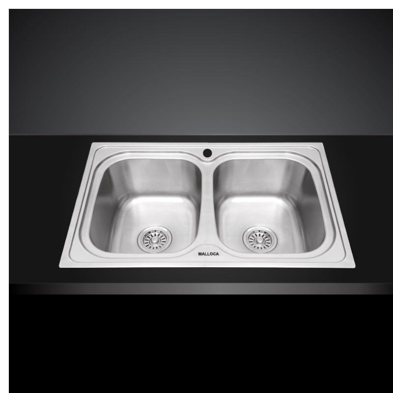 Chậu Rửa Chén Malloca MS 1001 NEW - Inox 304 - Ngang 77,6cm