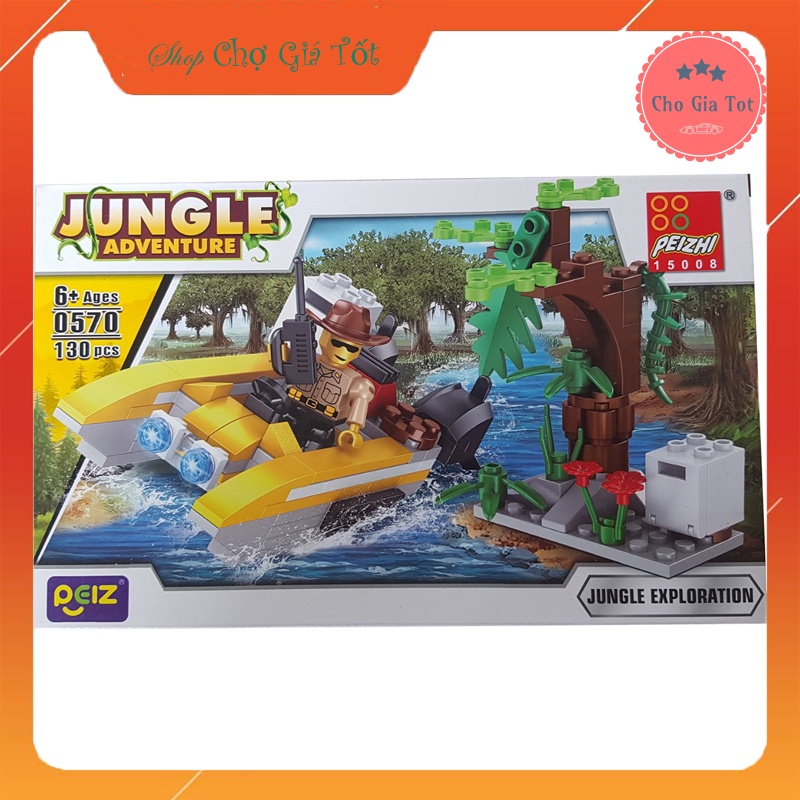 Đồ chơi Lego thám hiểm trong rừng No.0570 130 chi tiết
