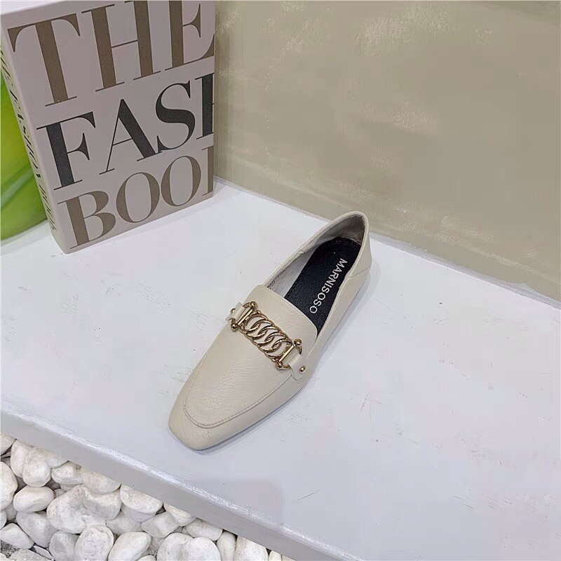 Giày Loafer phối dây xích