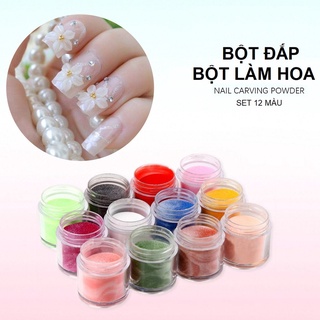 Set 24 màu bột đắp móng & bột làm hoa