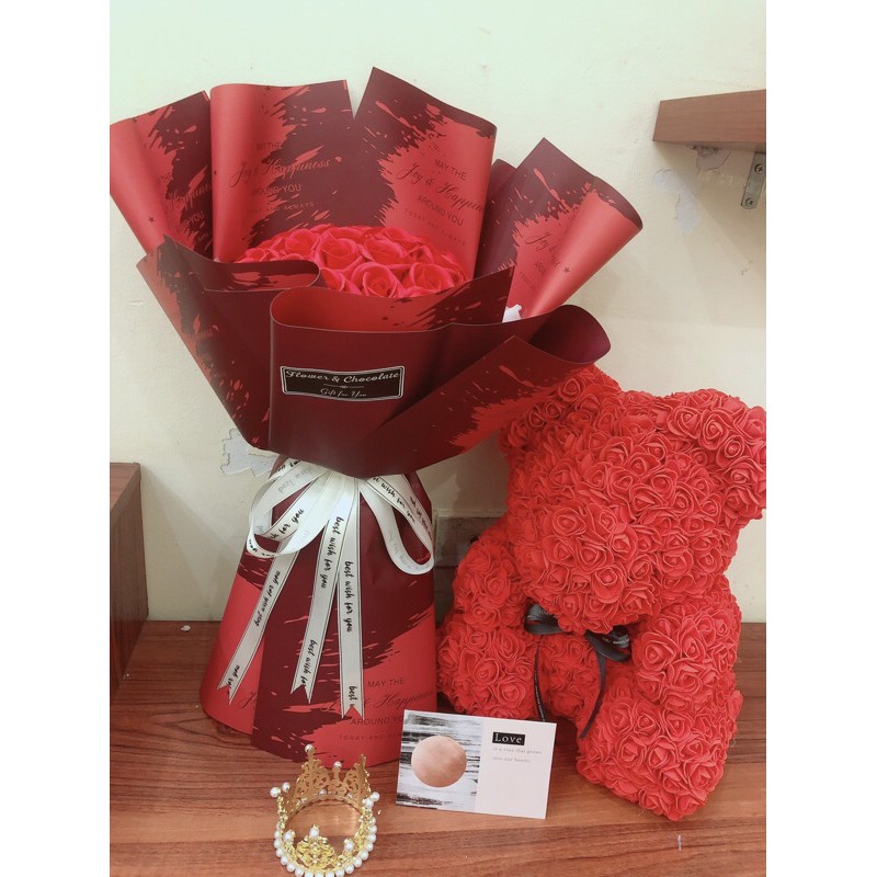 Hoa sáp đỏ Valentine, hoa sáp sinh nhật, hoa sáp đẹp