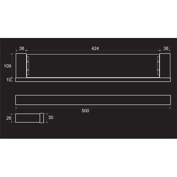 Kệ gương phòng tắm inox304 Majesty series HC4810-50