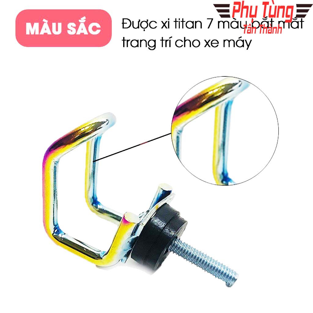 Móc Treo Đồ Chữ U Xi 7 Màu Titan Gắn Xe Máy-PKPH