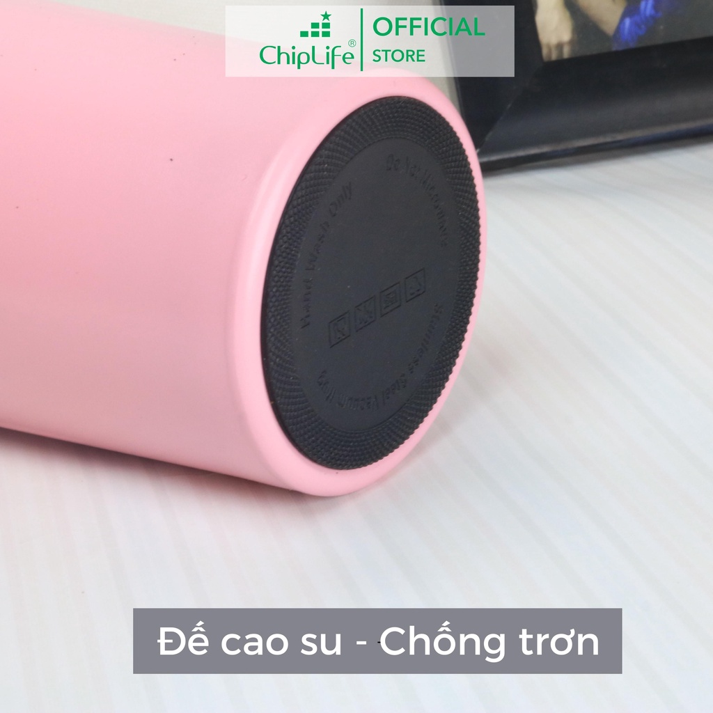 Ly Giữ Nhiệt coffee ChipLife cute 380ml - 510ml| Khắc tên theo yêu cầu LCF025