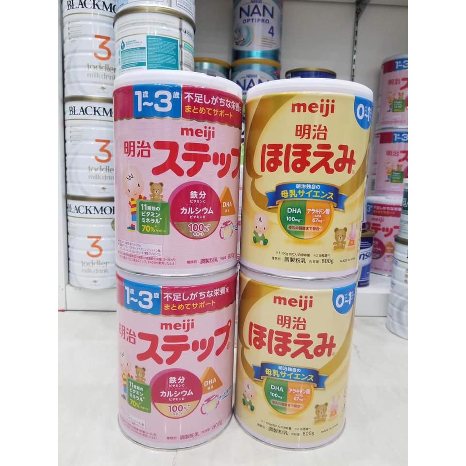 Sữa MEIJI Nhật Bản ( thanh - lon ) đủ số 0-1 và 1-3 tuổi cho bé
