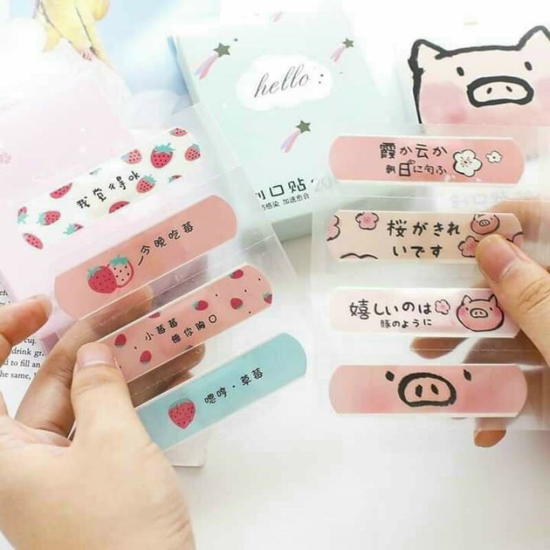 Hộp 20 Miếng urgo Ago Băng Cá Nhân Hoạt hình cute