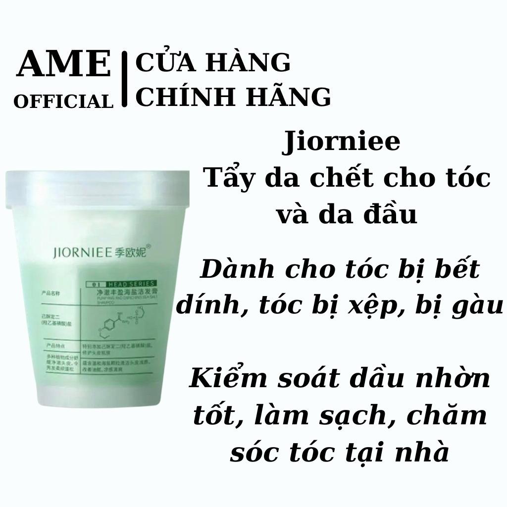 Jiorniee tẩy tế bào chết da đầu muối biển làm sạch gàu dầu gội tóc bết ngứa đầu chăm sóc tóc nội địa trung AME SHOP