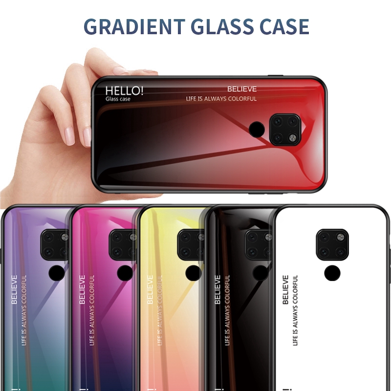 Ốp Lưng Kính Cường Lực Cao Cấp Cho Huawei P30 Pro Mate 20 Pro P30 Mate 20 Lite Honor 20 Pro