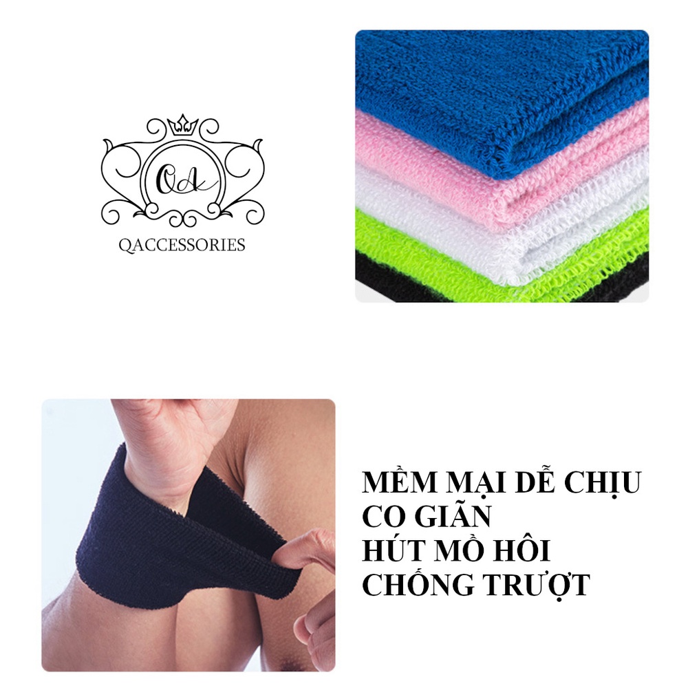 Băng cổ tay thể thao nam nữ đeo bảo vệ vận động mồ hôi gym yoga KPOP Hàn Quốc UNISEX Wristband QACCESSORIES HA220101