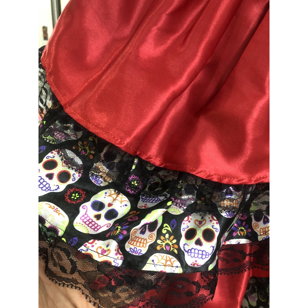 Váy đầu lâu quyến rũ cho người lớn hóa trang Halloween