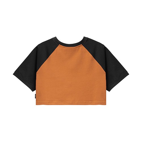 Áo thun DirtyCoins Basic Croptop Raglan White/Red