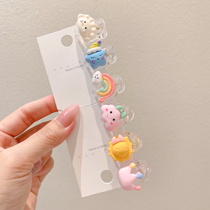 Kẹp Tóc Họa Tiết Hoạt Hình Phong Cách Hàn Quốc Xinh Xắn Cho Bé Gái