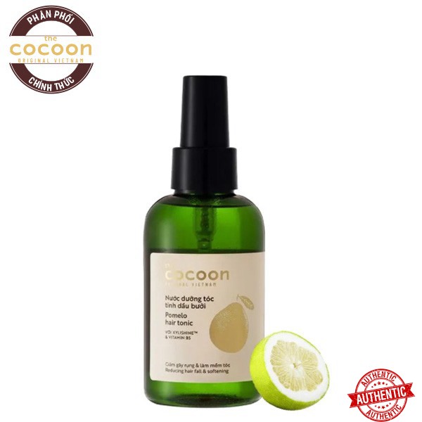 [Mã giảm giá] Nước Dưỡng Tóc Giảm Gãy Rụng Và Làm Mềm Tóc Tinh Dầu Bưởi The Cocoon Pomelo Hair Tonic 140ml