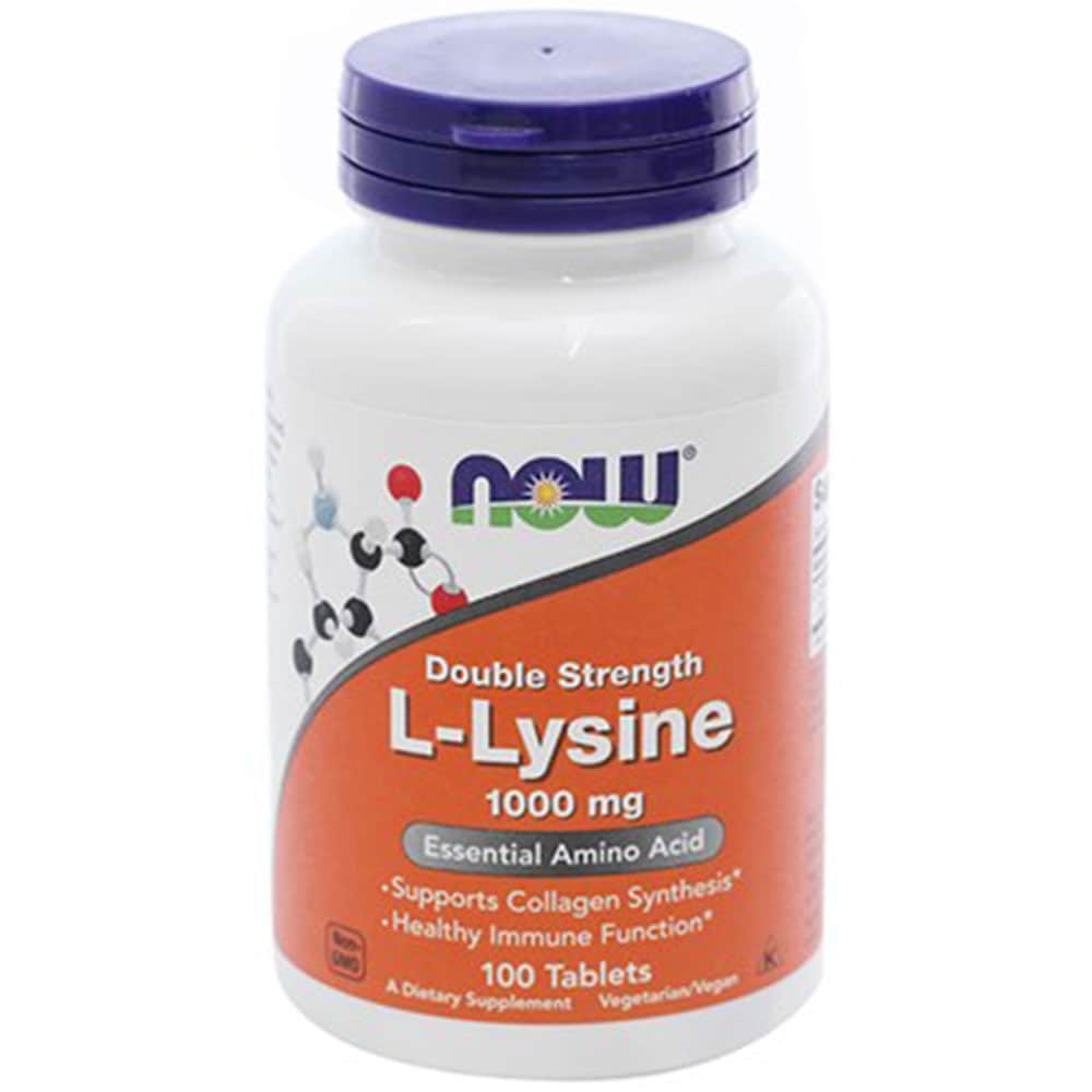 Viên uống hỗ trợ miễn dịch, tăng sinh Collagen Now L-Lysine 1000mg 100 Tablets