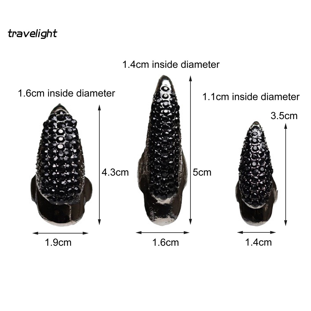 [TR] Nhẫn Hóa Trang Hình Móng Vuốt Đại Bàng Phong Cách Punk Unisex