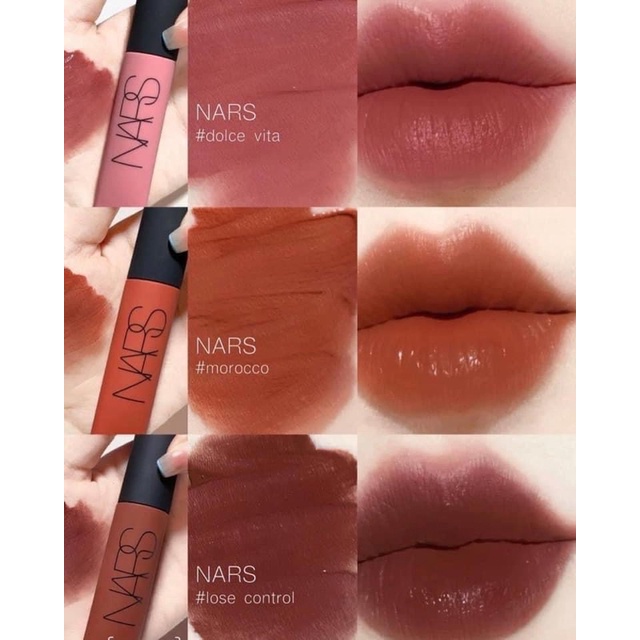 Son kem Nars Air Matte Lip Color các màu