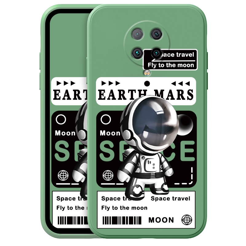 Ốp Lưng Phi Hành Gia Nhiều Mẫu Mã Cho Điện Thoại Xiaomi Redmi 9T K30 K40 K20 Pro Pocophone Poco F2 Phone Casing  Silicon Fashion Camera Lens Protector Full Cover simple Liquid silicone Cases