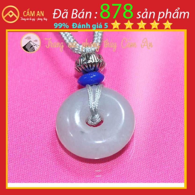 Mặt dây chuyền đồng điếu Jadeite A, đá tự nhiên 100% - Ngoc Cẩm AN