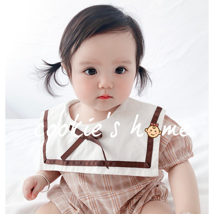 [Kèm  tấtt] Body cho bé gái sơ sinh coton phong cách Korea Hoàng gia mặc thôi nôi chụp hình studio