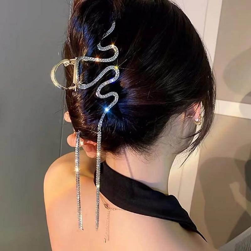 Kẹp tóc đính đá sang trọng blingbling Hàn Quốc dành cho nữ Annie T13