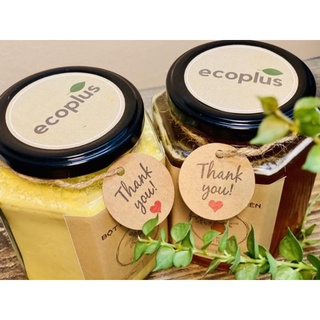 100 Tem Tag Giấy Kraft Treo THANK YOU Kèm 15 Mét Dây Thừng Gai