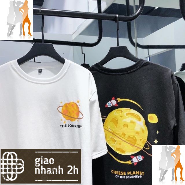 Áo thun unisex THE JOURNEY form rộng tay lỡ - Trùm Chuyên Sỉ Thời Trang - 20315858 .