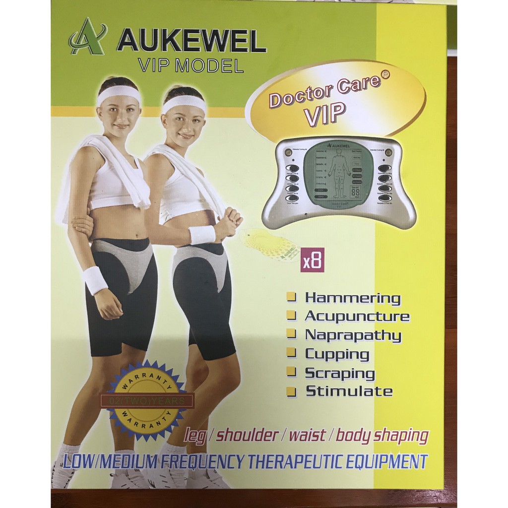 Máy massage xung điện trị liệu AUKEWEL Dr Care VIP 8 miếng dán