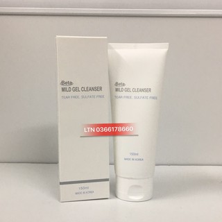 Sữa rửa mặt dịu nhẹ beta mild gel cleanser cho da dầu - 150ml