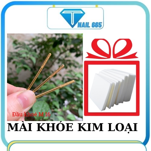 Đầu mài khóe kim loại . Đầu mài móng nail