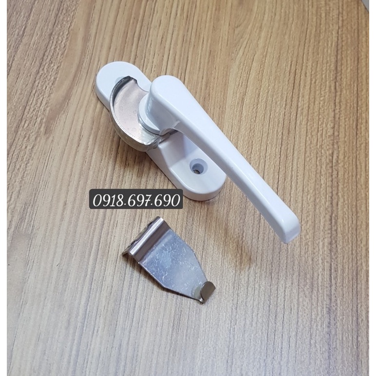 Khoá sò cửa sổ lùa màu trắng sữa KL