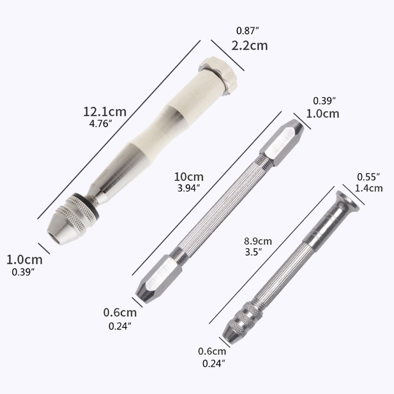 Set 12 Dụng Cụ Khoan Tay + 10 Mũi Khoan + Phụ Kiện Cố Định