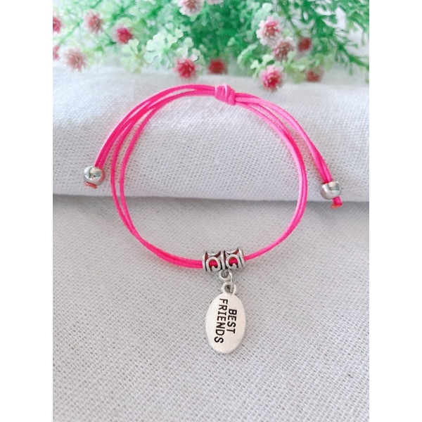 Vòng tay tình bạn bestfriend dây gút free size đeo cặp đeo nhóm đều được