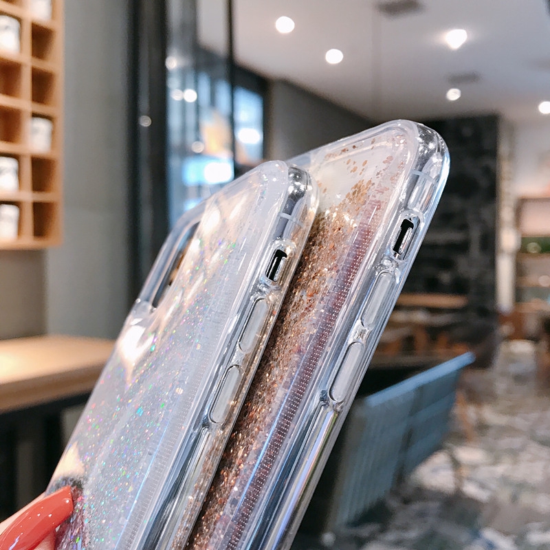 Mềm Ốp Điện Thoại Cát Chảy Lấp Lánh Chống Sốc Cho iphone 15 14 13 12 11 pro max xs xr 7 8 plus 6s + se 2020