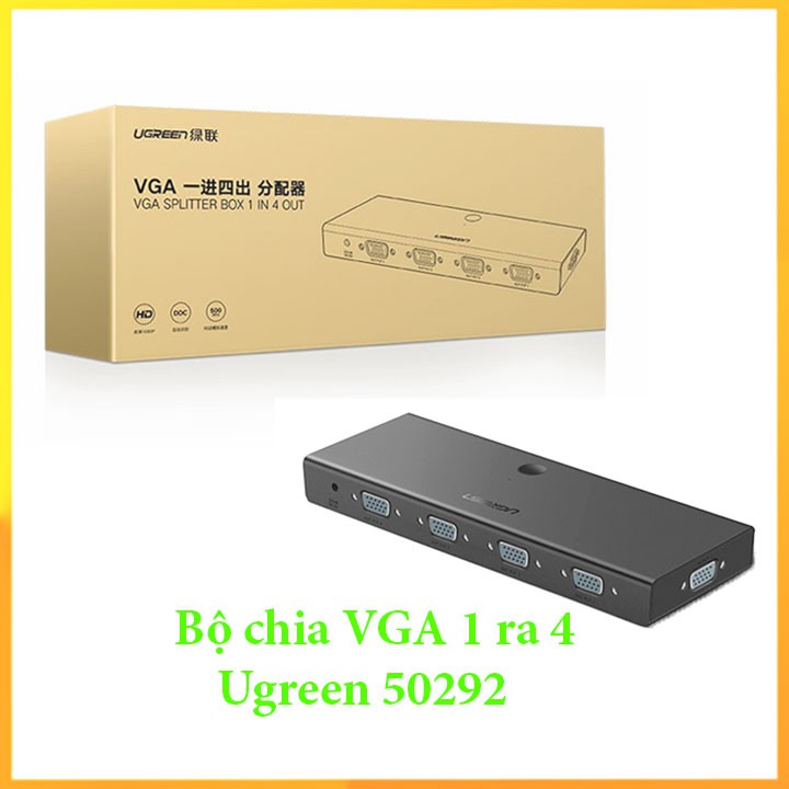 Bộ chia VGA 1 ra 4 Ugreen 50292 hàng chính hãng