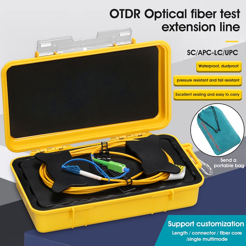 Máy Kiểm Tra Sợi Quang OTDR SC / APC-LC / UPC Chế Độ Đơn 500M 1KM 2KM
