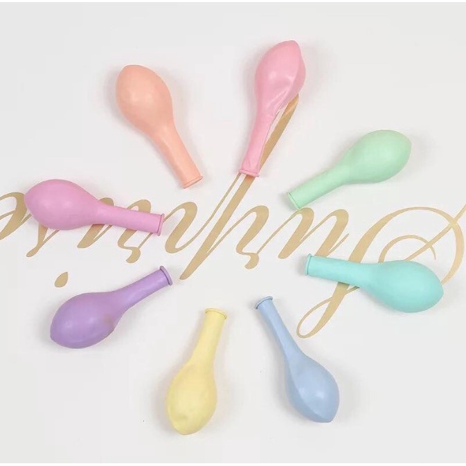 Bong bóng bay Tròn màu Pastel Macaron Size 6"-10'' Trang Trí Sinh Nhật Style hàn quốc Happy Birthday Tiệc Cưới Đám cưới