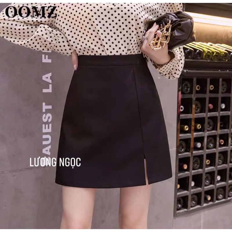 Chân váy chữ A ngắn xẻ trước trẻ trung | BigBuy360 - bigbuy360.vn