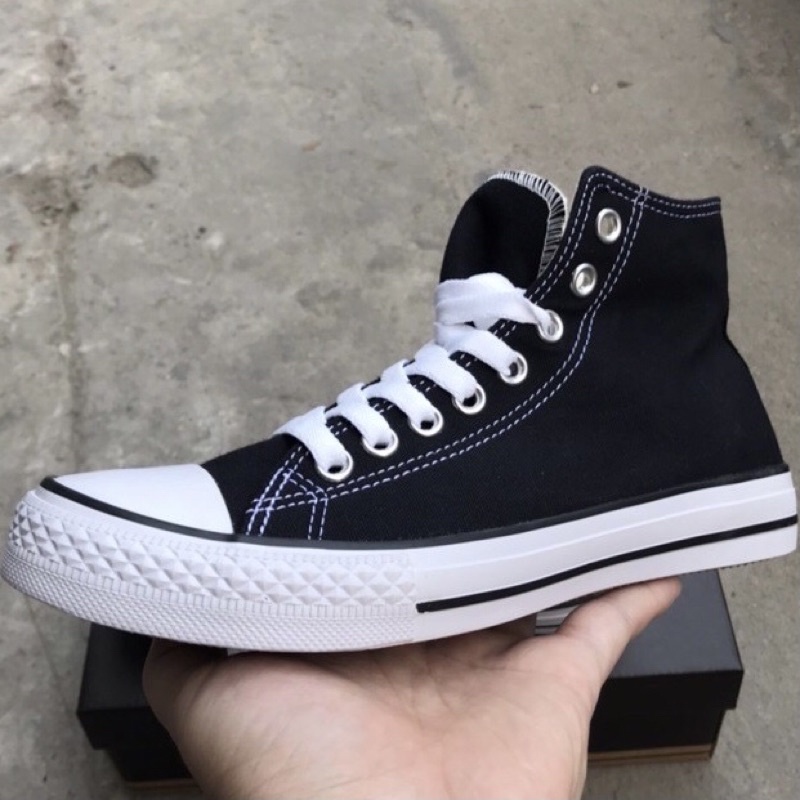 🔥 Giày Converse Cao Cổ Classic Màu Đen, Trắng Kèm Hộp.