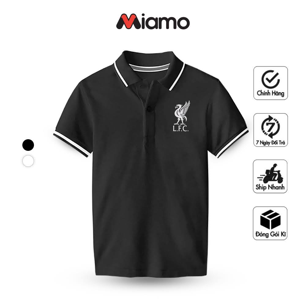 Áo thun polo unisex Miamo CLB Liver pool basic phom ôm thoải mái, vải ko nhăn xù dành cho nam nữ MO9