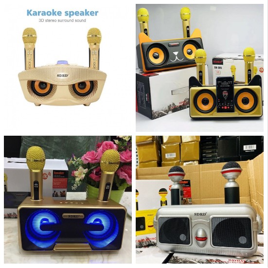 [FREESHIP] LOA KARAOKE BLUETOOTH SD-306, SD-305,SD-304, SD-301 TẶNG KÈM 2 MIC