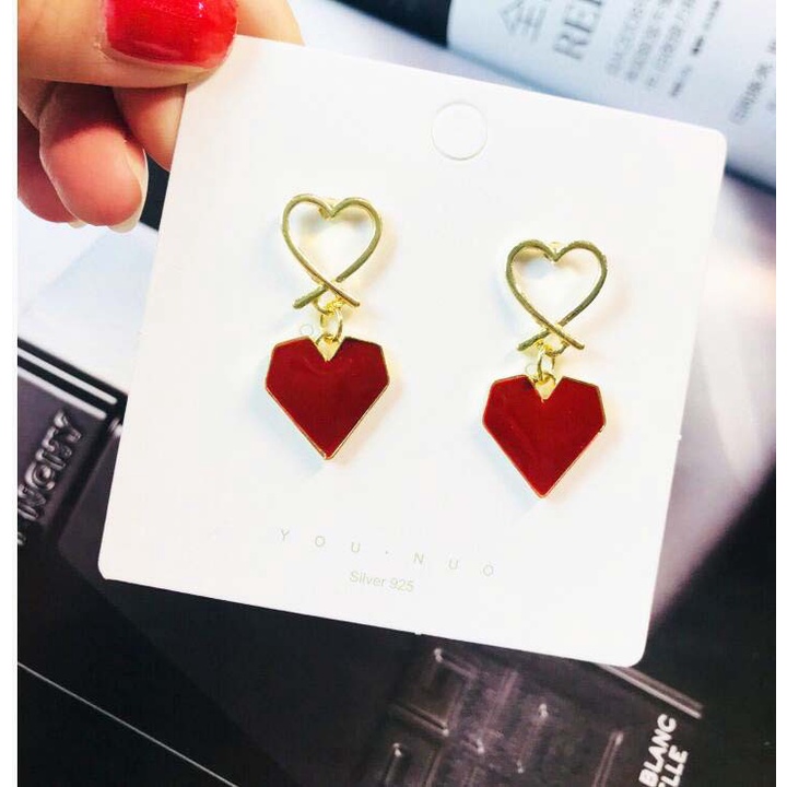 Khuyên Tai Mạ Bạc 925 Kiểu Dáng Độc Đáo Hợp Thời Trang