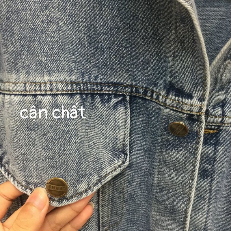 Áo khoác jeans nữ, áo khoác bò form thoải mái siêu xinh kèm ảnh thật