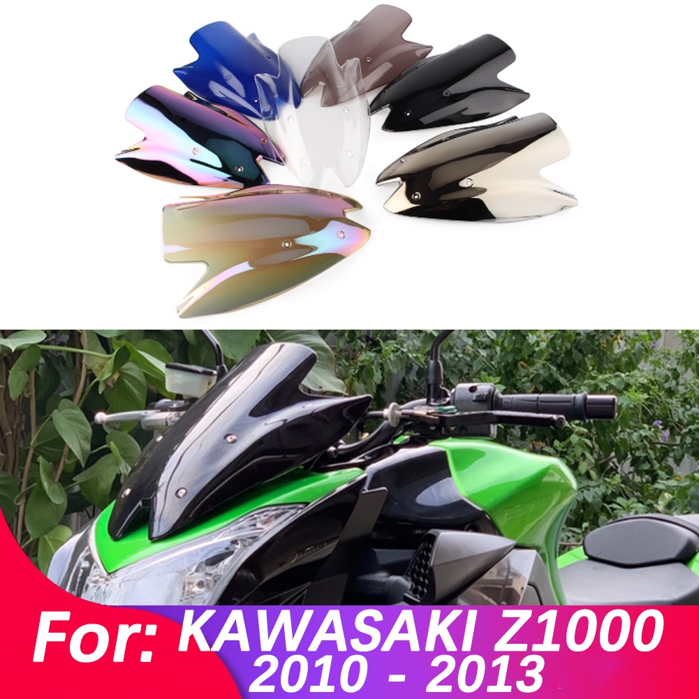 Kính Chắn Gió Bằng Nhựa ABS Cho Xe Mô Tô Kawasaki Ninja Z1000 Z 1000 2010 2011 2012 2013