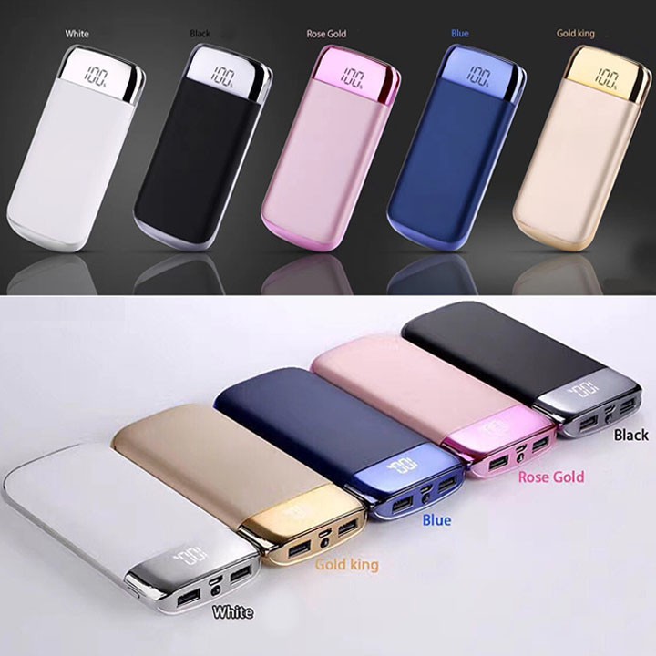 Pin Sạc Dự Phòng Cao Cấp - Thiết Kế 2 Cổng USB - sạc dự phòng 10000mah
